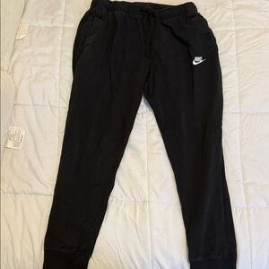 Nike Black Sweatpants with White Logo